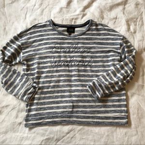 {W5} Endless Weekend Striped Sweatshirt Sz XL